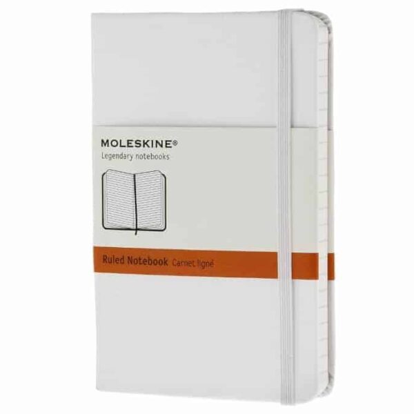 Taccuino Moleskine a Righe Piccolo Rigido Bianco  - 52926