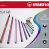 Pennarelli Pen 68 Stabilo 20 Colori Confezione Metallo - 6820/6