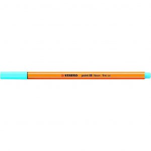 Stabilo pennarello punta fine Point 88 azzurro neon