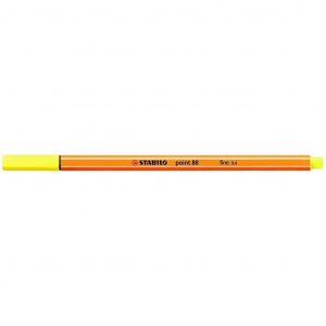 Stabilo pennarello punta fine Point 88 giallo limone