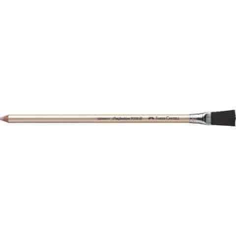 Gomma a penna Faber-Castell Perfection 7058-B con spazzolino per dattilo bianca 185800