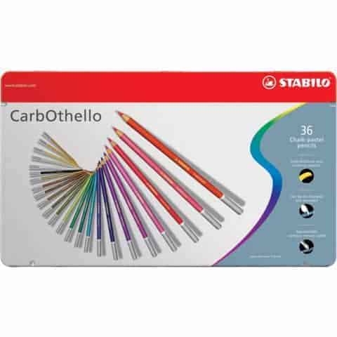 Matita colorata Premium - STABILO CarbOthello - Scatola in Metallo da 36 - Colori assortiti