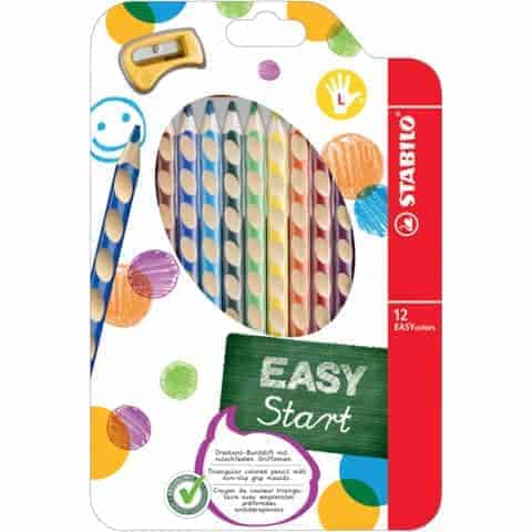Matita colorata Ergonomica - STABILO EASYcolors - per Mancini - Astuccio da 12 - Colori assortiti