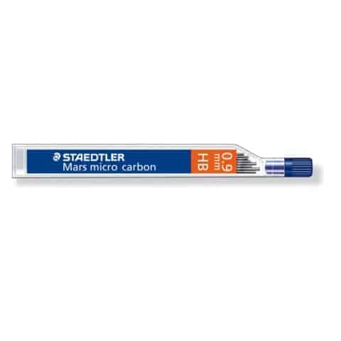 Mine sottili Staedtler Mars micro carbon 250 HB 0,9 mm confezione da 12 pezzi - 250 09-HB