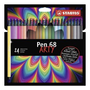 Pennarello Stabilo PEN68 Arty Confezione 24 Colori assortiti