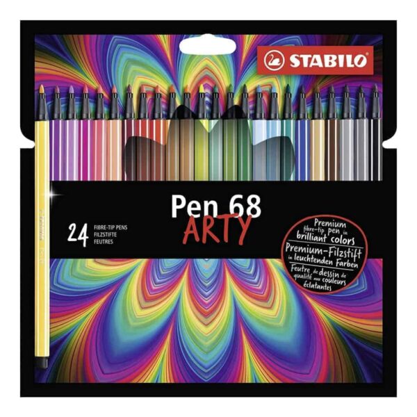 Pennarello Stabilo PEN68 Arty Confezione 24 Colori assortiti