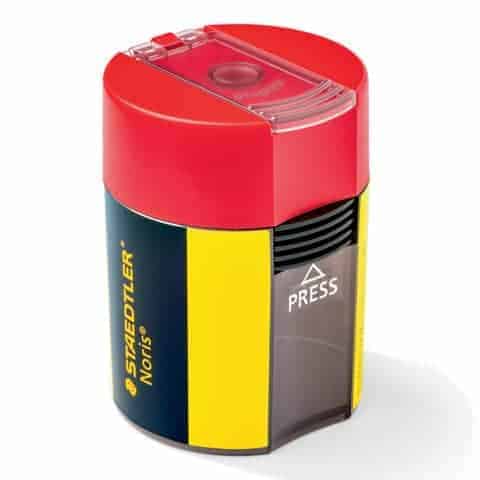 Temperamatite con contenitore Staedtler Noris Design 511 004 giallo-nero 511 004