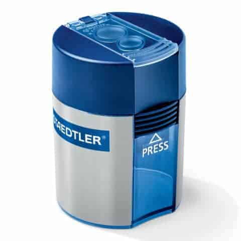 Temperamatite con contenitore Staedtler Noris a 2 fori 512 001 grigio-blu 512 001