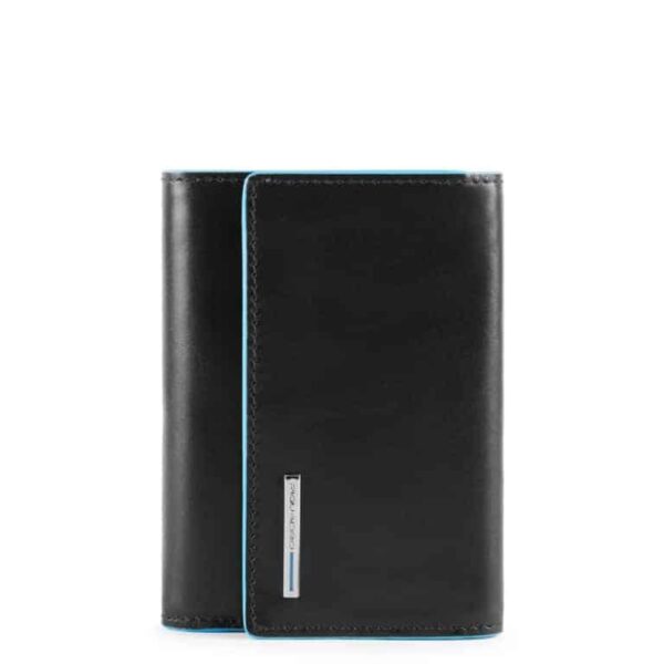 Portafoglio Piquadro donna piccolo in pelle Blue Square nero