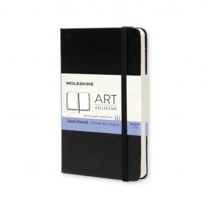 Taccuino Moleskine Art Collection Copertina Rigida 9x14 Pagine Bianche 165gr Nero