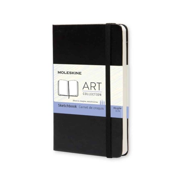 Taccuino Moleskine Art Collection Copertina Rigida 9x14 Pagine Bianche 165gr Nero