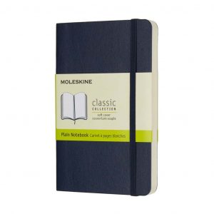 Taccuino Moleskine Copertina Morbida 9x14 Pagine Bianche Blu
