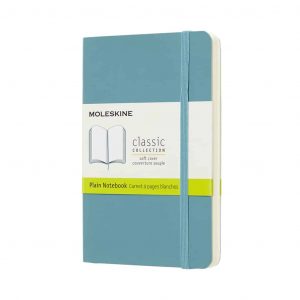 Taccuino Moleskine Copertina Morbida 9x14 Pagine Bianche Turchese