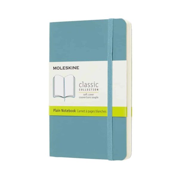 Taccuino Moleskine Copertina Morbida 9x14 Pagine Bianche Turchese