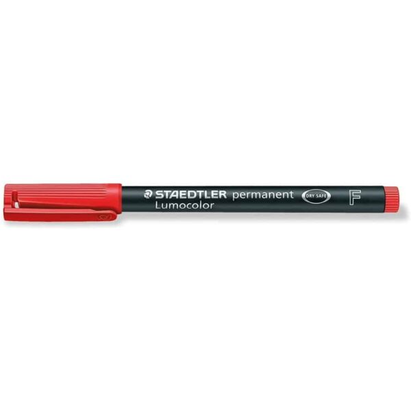Pennarello Lumocolor permanent Staedtler FINE ROSSO