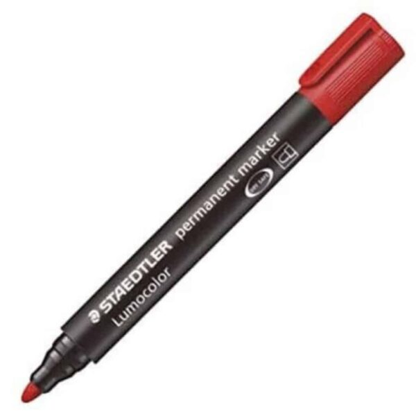 Staedtler Marcatore permanente punta tonda rosso