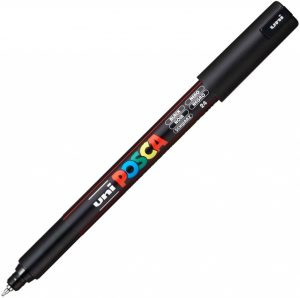 Uni Posca marcatore a tempera 0.7mm nero