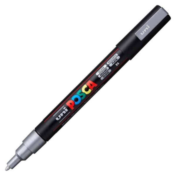 Uni Posca marcatore a tempera silver 0.9-1.3mm silver