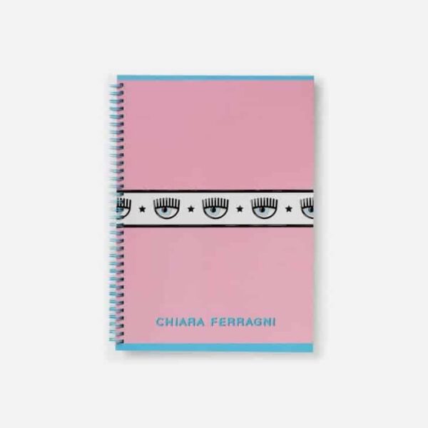 CHIARA FERRAGNI Blocco spiralato A4 1 Rigo Rosa