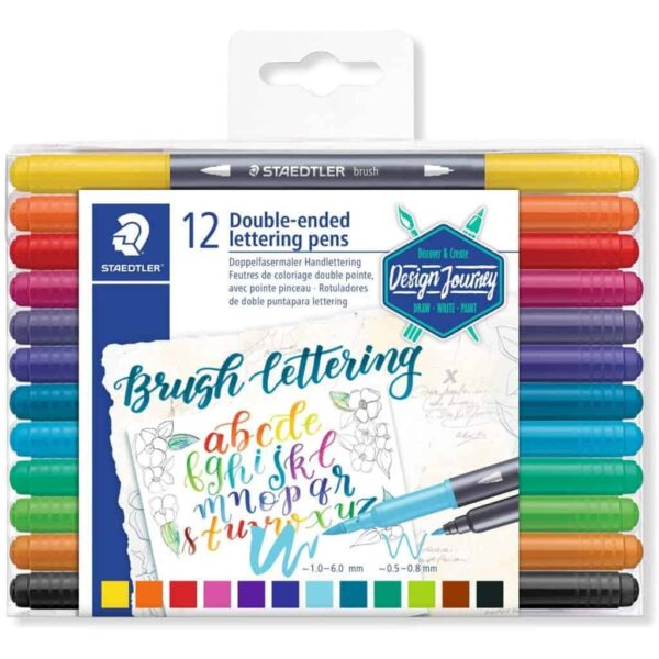 Pennarelli doppia punta Staedtler Marsgraphic duo 12 colori