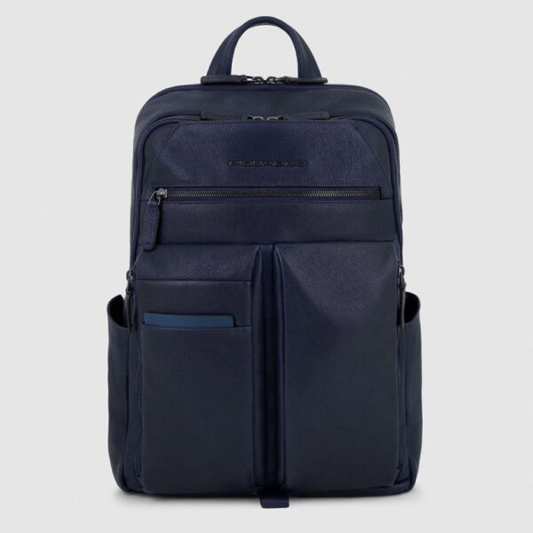 Zaino Piquadro porta Computer 14" e iPad in Pelle Paavo Blu