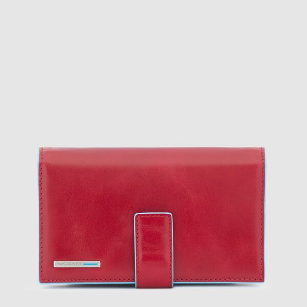 Portafoglio Piquadro donna con laccio pelle Blue Square rosso - PD1353B2R/R