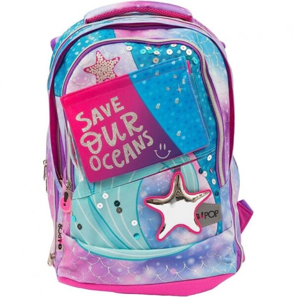Zaino GoPop Round Estensibile MERMAID