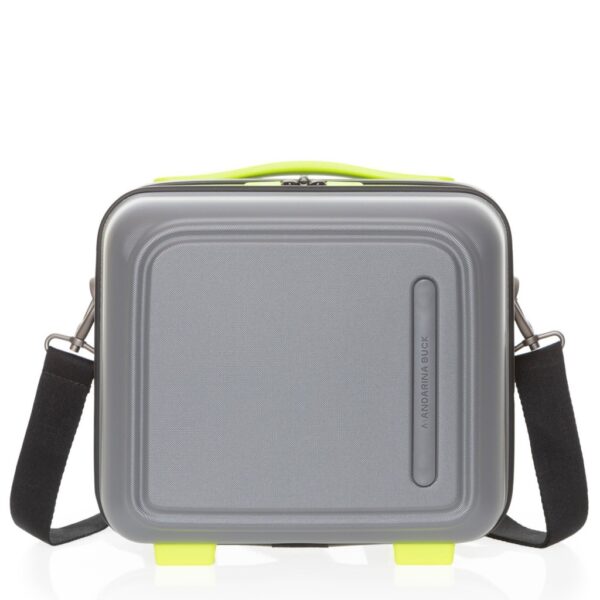 Beauty Case Rigido LOGODUCK + Mandarina Duck Grigio&Lime