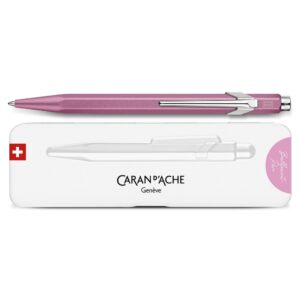 Caran d'Ache Penna a Sfera 849 Colormat Gift Rosa con Astuccio Metallo Slim