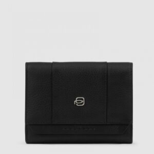 Portafoglio Piquadro Donna Piccolo in Pelle Circle Nero
