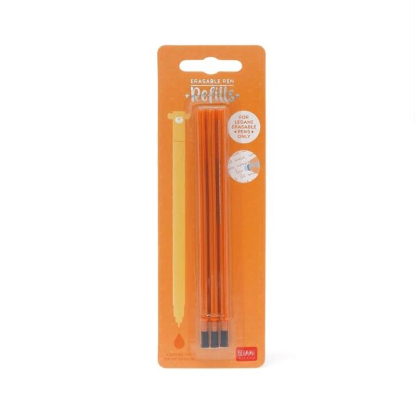 Legami Refill Arancio Penna Cancellabile 3 Pezzi