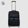 Trolley Piquadro Cabina 4 Ruote in Tessuto Riciclato Corner Nero