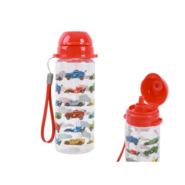 Borraccia in Acrilico trasparente con Beccuccio Cars 400ml