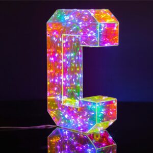 Lampada Lettera C Led altezza 25cm USB