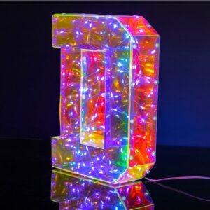 Lampada Lettera D Led altezza 25cm USB