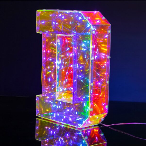 Lampada Lettera D Led altezza 25cm USB
