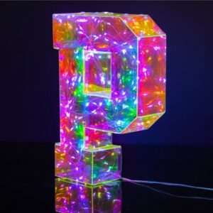 Lampada Lettera P Led altezza 25cm USB