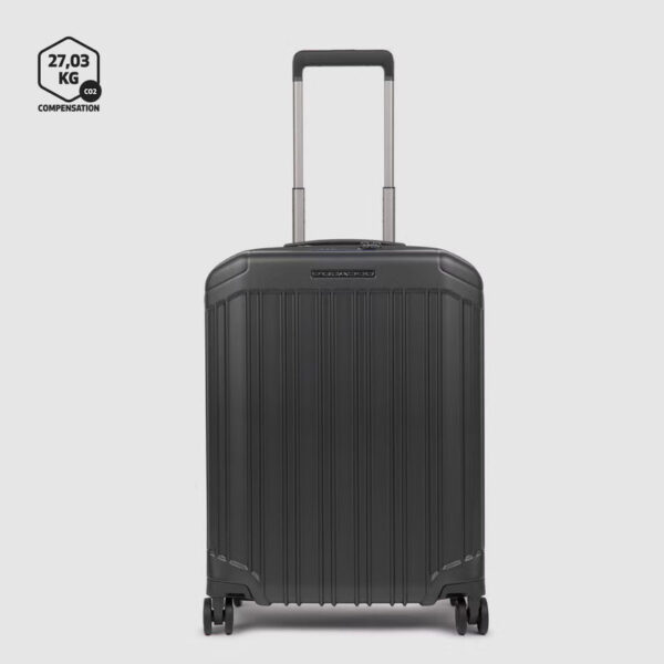 Trolley cabina rigido ultra slim a quattro ruote PQ-Light nero opaco BV4425PQL/NO