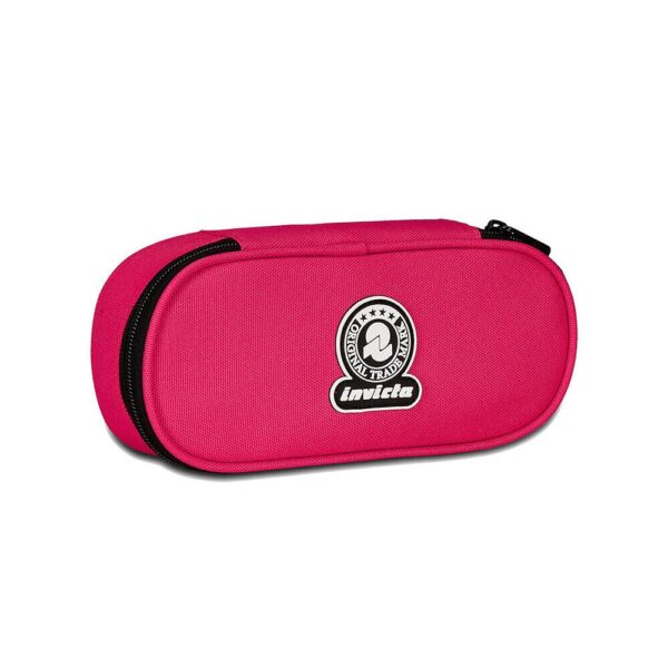 Portapenne Invicta Round Plus Solid Beetroot Purple su linait