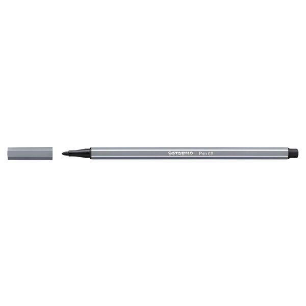 Pennarello Premium - STABILO Pen 68 - Grigio Scuro