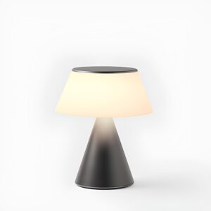 Lexon LUMA L Lampada a LED Portatile con Sincronizzazione Colori Grigio Metallizzato su linait