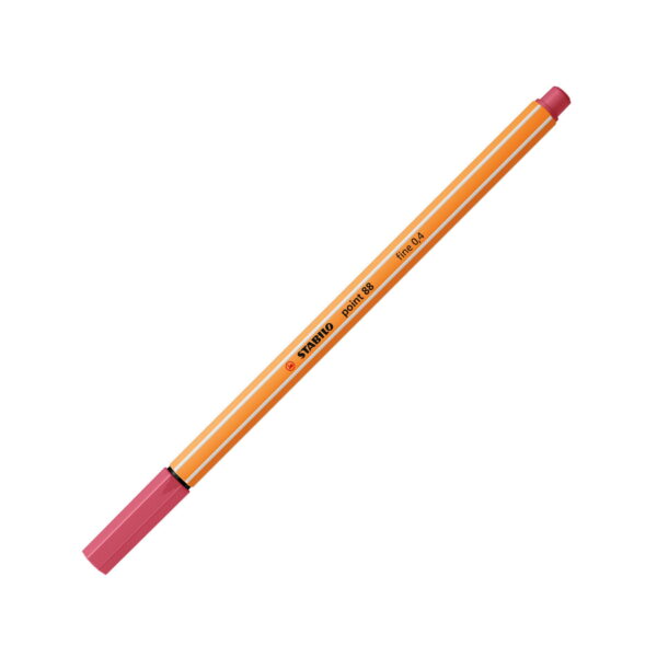 Stabilo pennarello punta fine Point 88 Rosso Fragola su linait