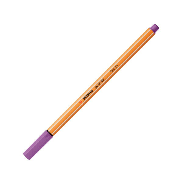 Stabilo pennarello punta fine Point 88 Prugna su linait