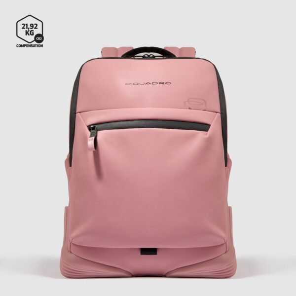 Zaino Piquadro porta Computer 14 in Tessuto Riciclato Corner Rosa su linait