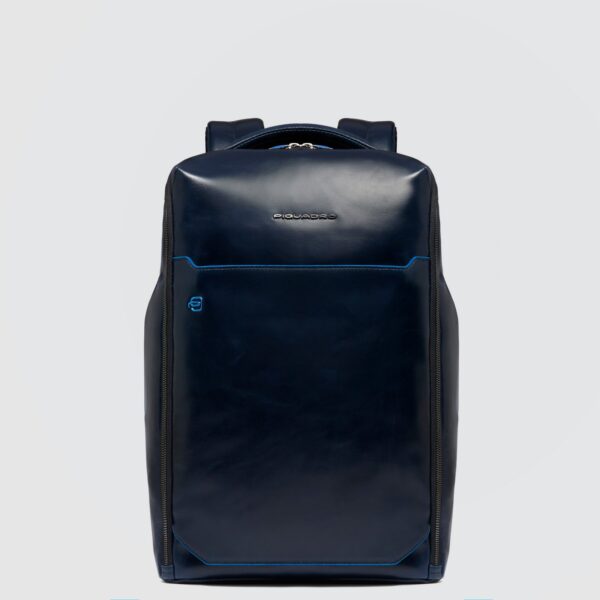 Zaino Piquadro porta Computer 14 in Pelle Blue Square Blu su linait