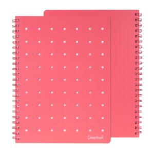 Quaderno Maxi Spiralato Pin IT A4 4Fori 5mm personalizzabile Ruby Red su linait