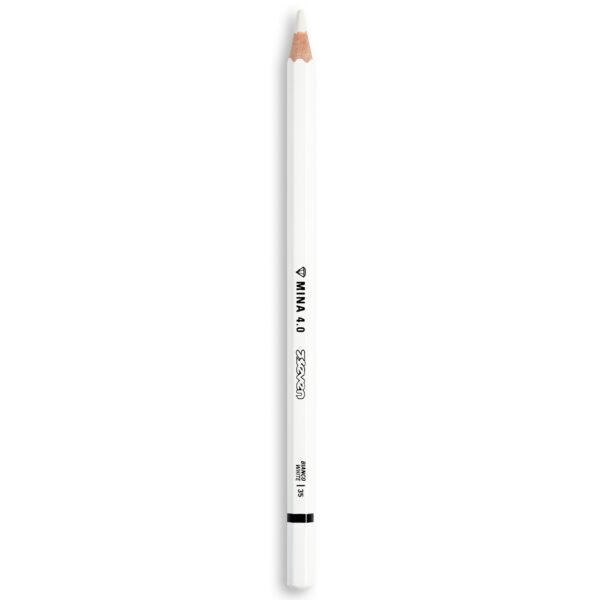 Matita in legno MinaPro 4.0 Seven Bianco su linait