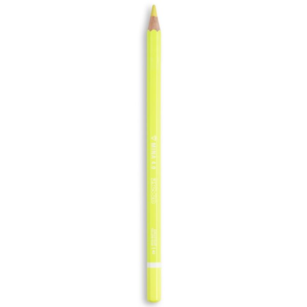 Matita in legno MinaPro 4.0 Seven Giallo Fluo su linait