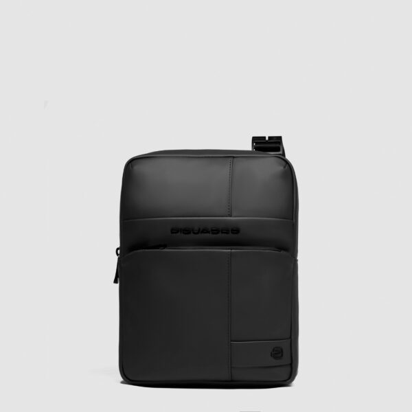 Borsello Piquadro porta Tablet in Tessuto Gommato Wollem Nero su linait
