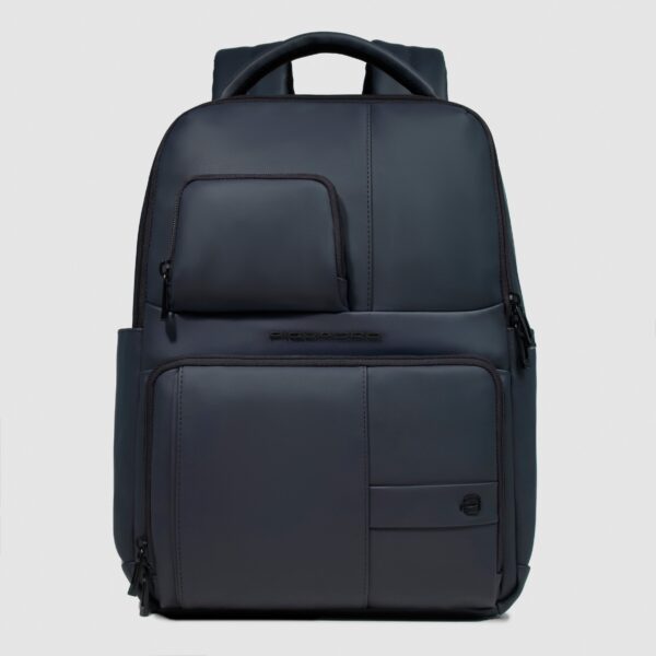 Zaino Piquadro Porta PC 14 in Tessuto Gommato Wollem Blu su linait